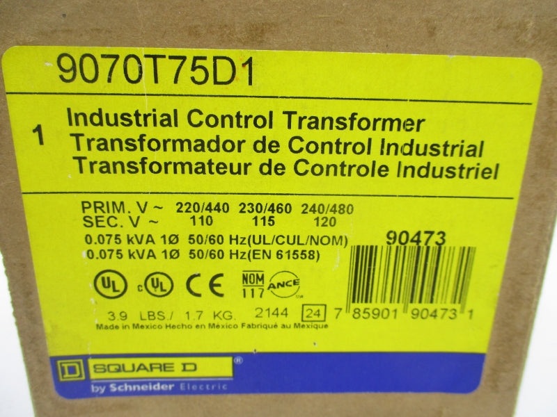SQUARE D 9070T75D1 480V NSMP