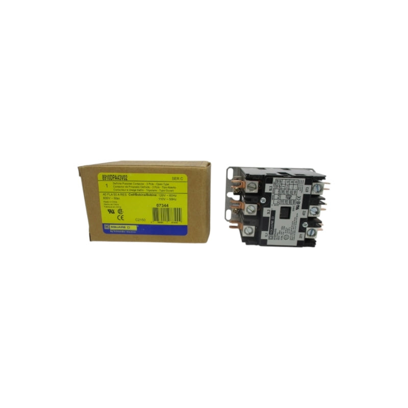 SQUARE D 8910DPA43V02 SER. C 110/120V 40A NSMP