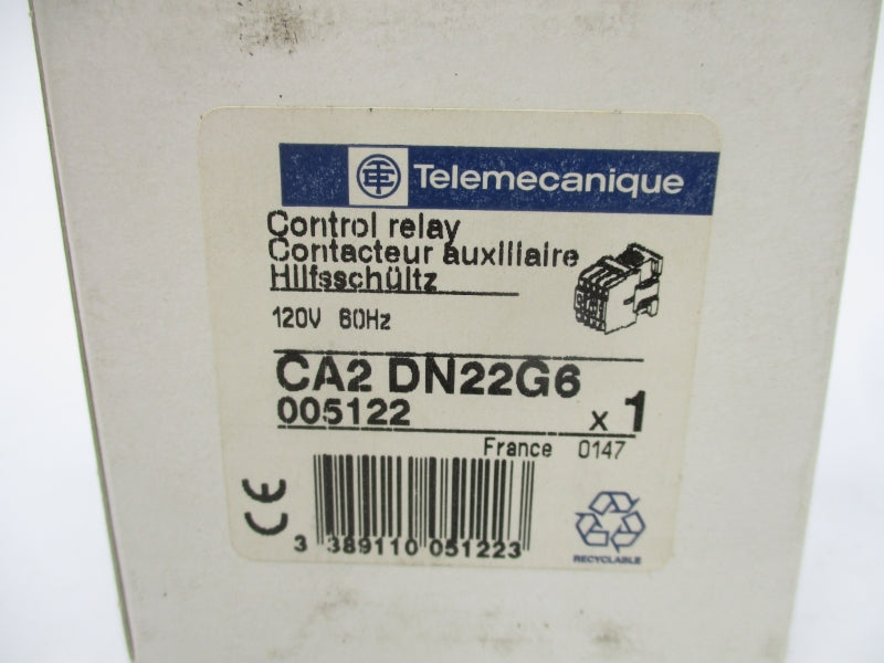 TELEMECANIQUE CA2DN22G6 120V 10A NSMP