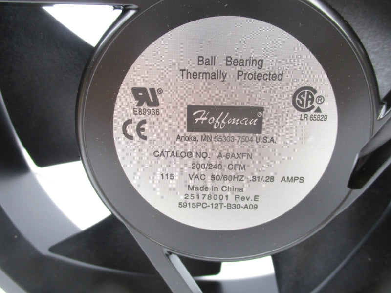 HOFFMAN A-6AXFN 115VAC 0.31/0.28A NSMP
