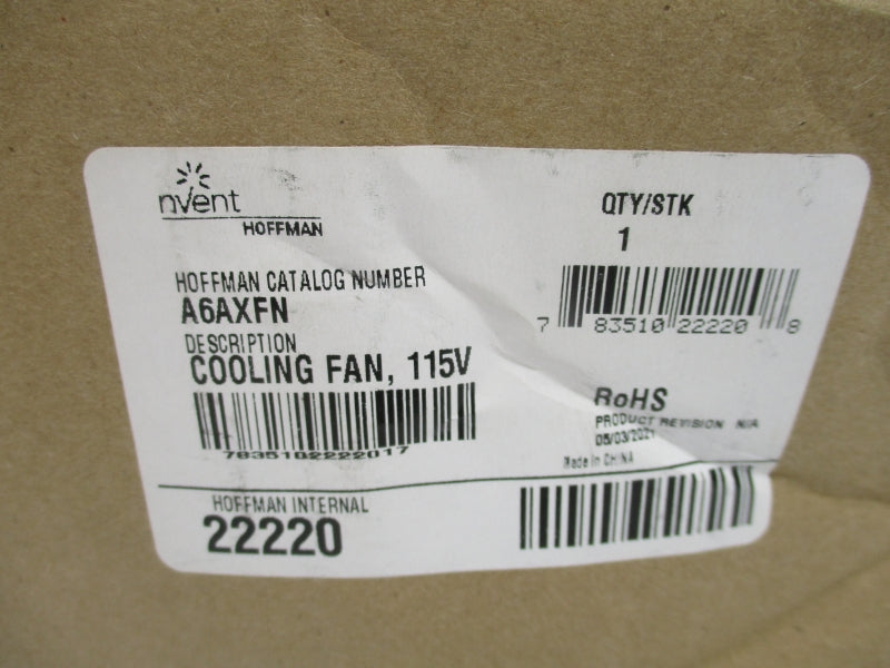 HOFFMAN A-6AXFN 115VAC 0.31/0.28A NSMP