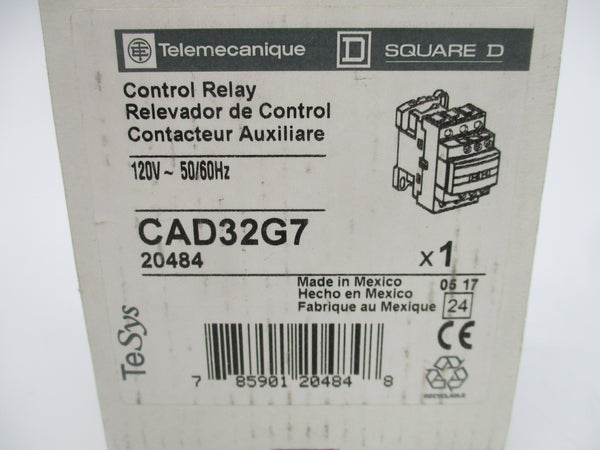 TELEMECANIQUE CAD32G7 20484 120V 10A NSMP