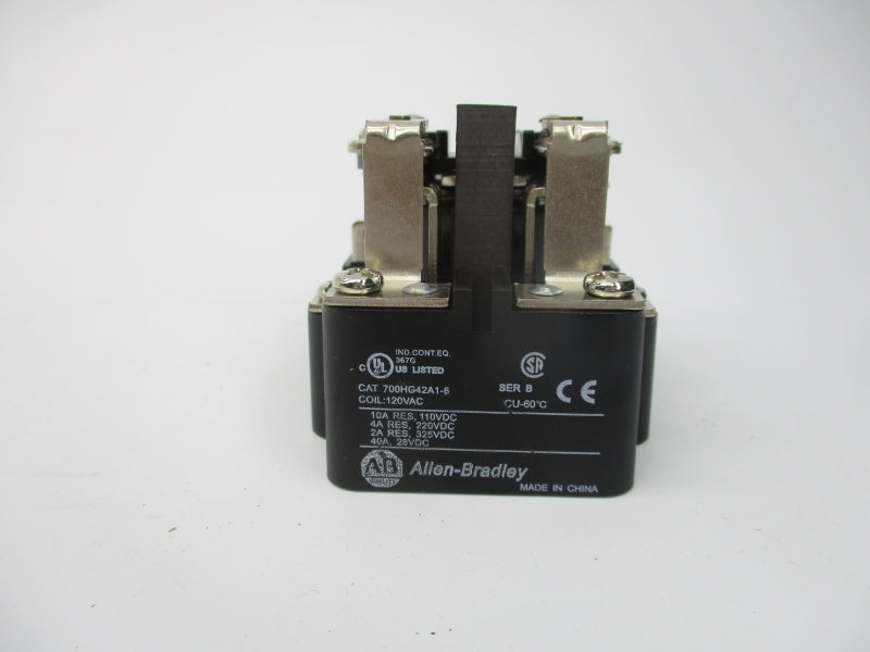 ALLEN BRADLEY 700HG42A1-6 SER. B 120VAC 40A (WH) NSMP