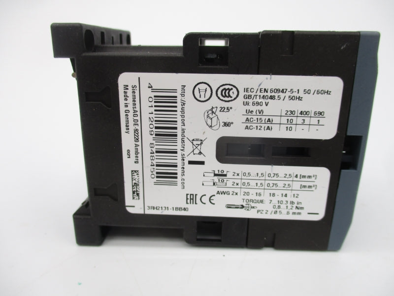 SIEMENS 3RH2131-1BB40 24VDC NSNP