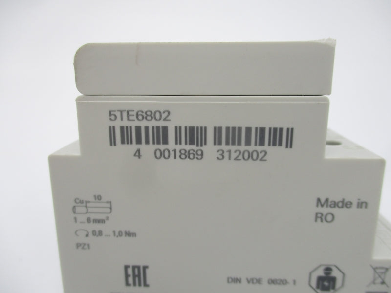 SIEMENS 5TE6802 250V 16A NSNP