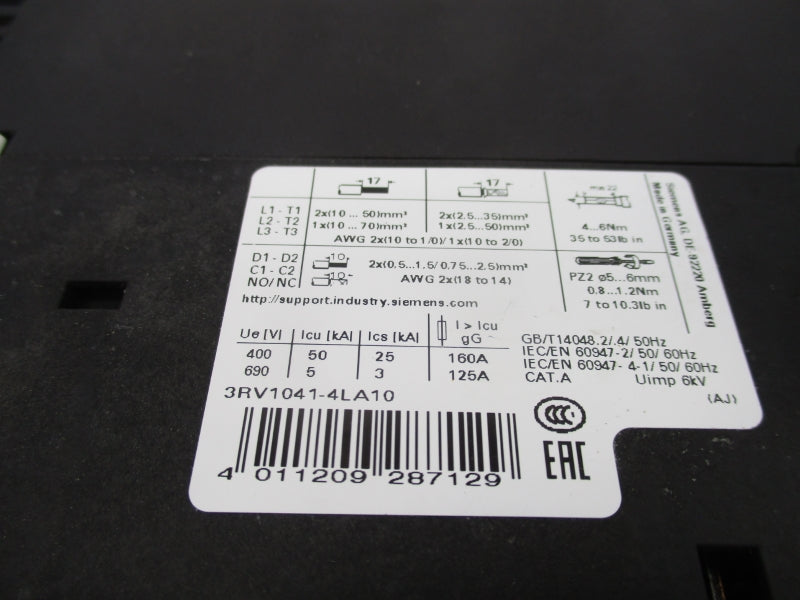 SIEMENS 3RV1041-4LA10 NSNP