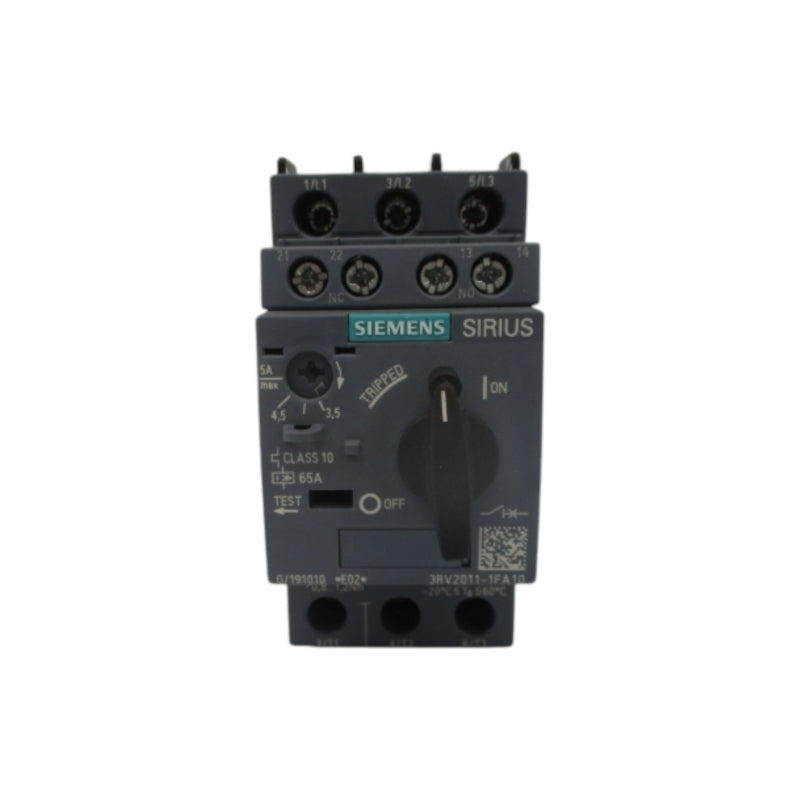 SIEMENS 3RV2011-1FA10 600V 3.5-5A NSNP