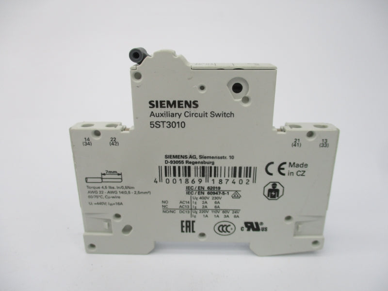 SIEMENS 5ST3010 400V 2A NSNP