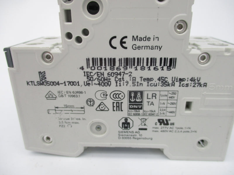 SIEMENS 5SY4204-7 400V 4A NSNP