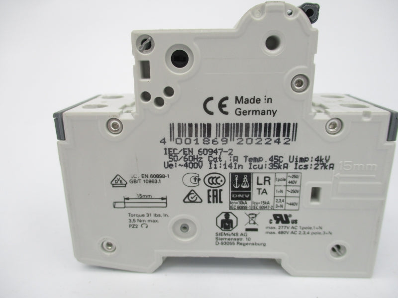 SIEMENS 5SY4206-8 400V 6A NSNP