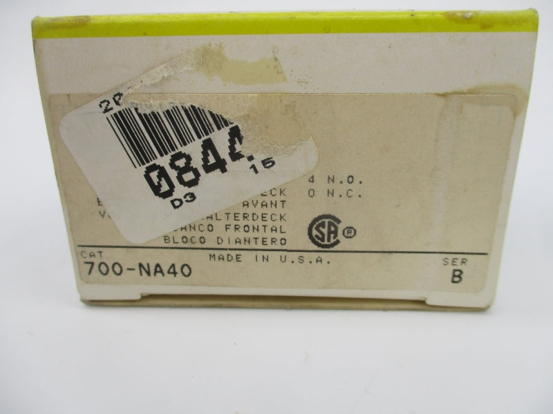 INDUSTRIAL SPARE PART 700-NA40 SER. B (BK/YL) NSMP