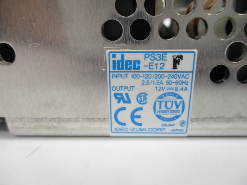 IDEC PS3E-E12F 240VAC 1.5A NSMP
