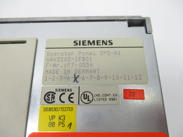 SIEMENS 6AV3505-1FB01 NSMP