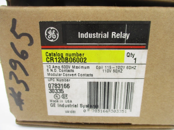 GENERAL ELECTRIC CR120B06002 SER. A 110/120V NSMP