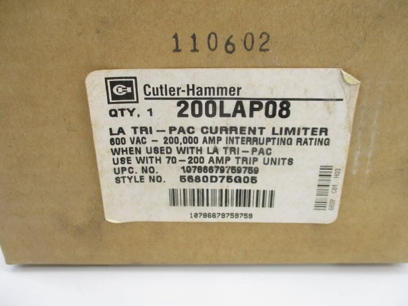 CUTLER HAMMER 200LAP08 600VAC 70-200A NSMP