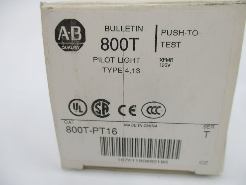 INDUSTRIAL SPARE PART 800T-PT16 SER. T 120V (WH) NSMP