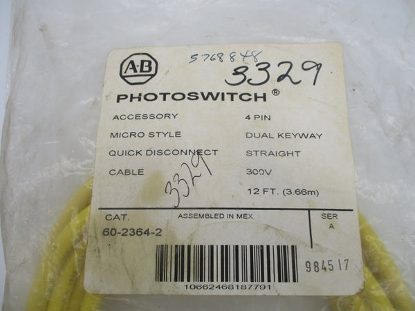 ALLEN BRADLEY 60-2364-2 SER. A 300V 12' NSMP