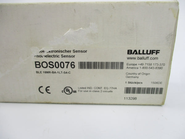 BALLUFF BOS0076 BLE 18MR-BA-1LT-S4-C 10-30VDC NSMP