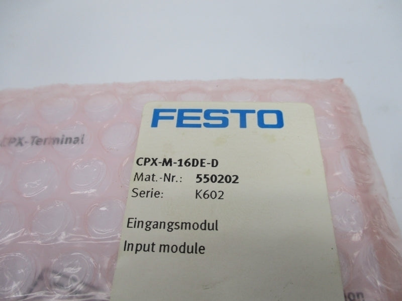 FESTO CPX-M-16DE-D 550202 NSMP