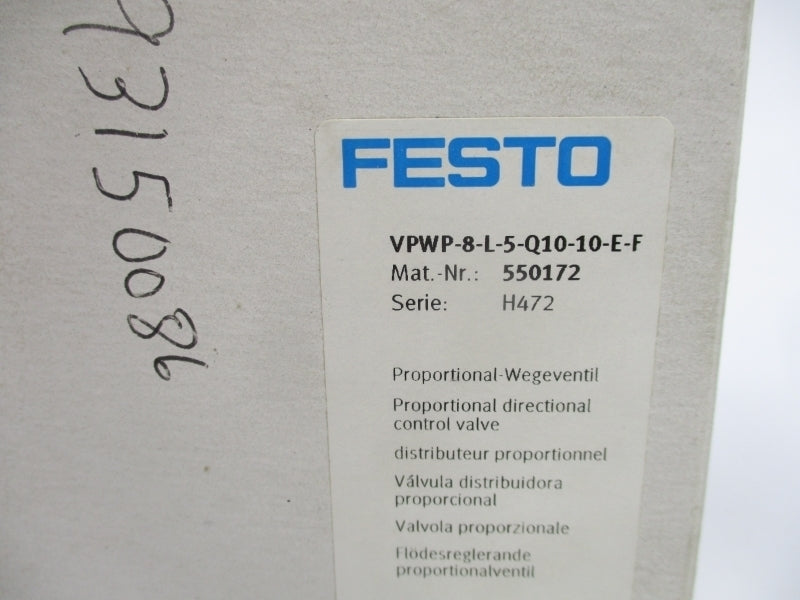 FESTO VPWP-8-L-5-Q10-10-E-F 550172 24VDC 0-145PSI NSMP