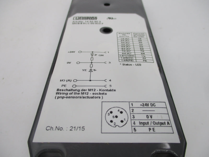 PHOENIX CONTACT SACB-8/8-L-C GG SCO P 14 24VDC NSMP