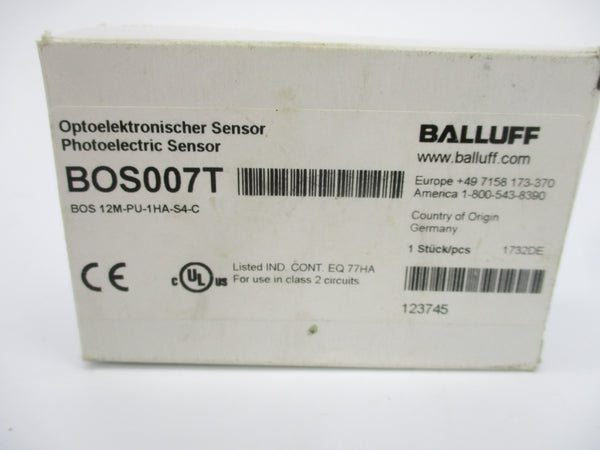 BALLUFF BOS007T BOS 12M-PU-1HA-S4-C 10-30VDC NSMP