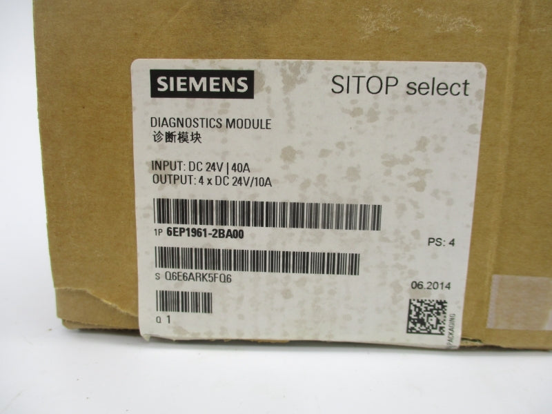 SIEMENS 6EP1961-2BA00 24VDC 40A NSMP