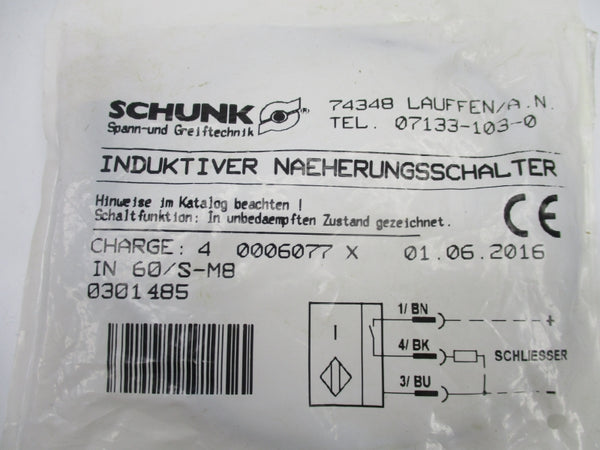 SCHUNK IN60/S-M8 0301485 NSMP