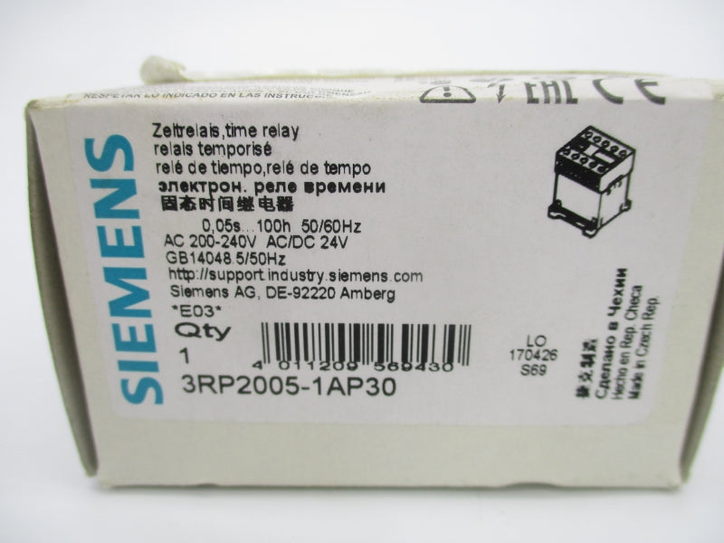 SIEMENS 3RP2005-1AP30 240VAC 4A NSMP