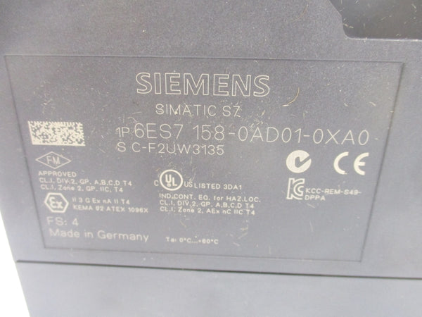 SIEMENS 6ES7 158-0AD01-0XA0 F/W 1.0.1 NSMP