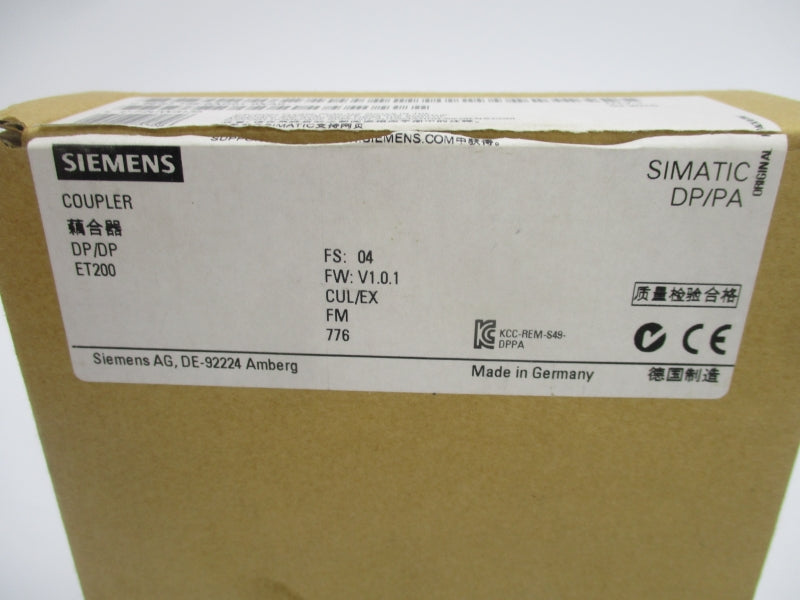SIEMENS 6ES7 158-0AD01-0XA0 F/W 1.0.1 NSMP