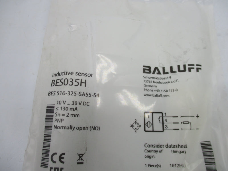 BALLUFF BES035H BES 516-325-SA55-S4 10-30VDC NSMP