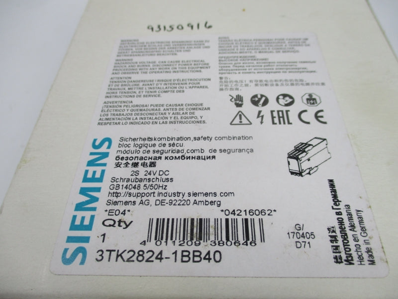 SIEMENS 3TK2824-1BB40 24VDC NSMP