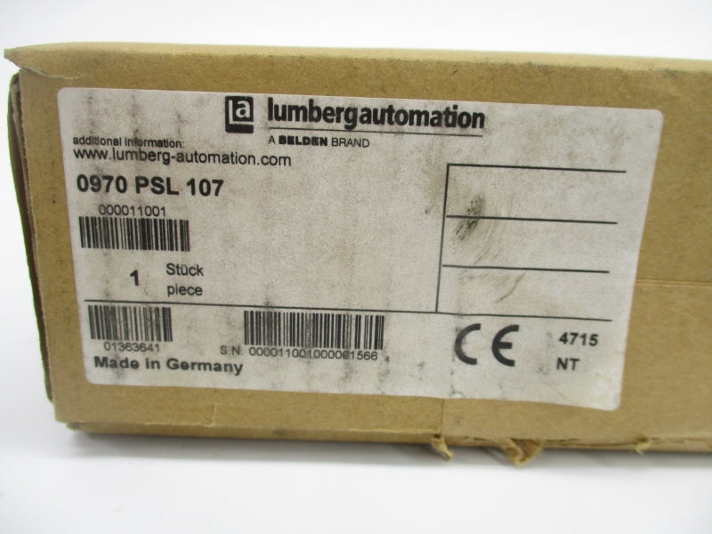 LUMBERG AUTOMATION 0970 PSL 107 24VDC NSMP
