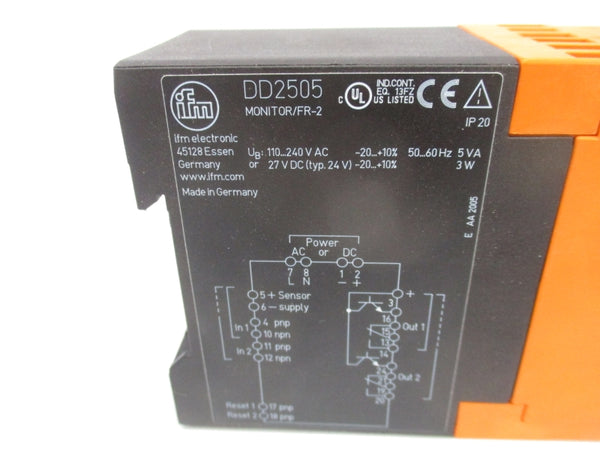 IFM EFECTOR DD2505 110-240VAC NSMP