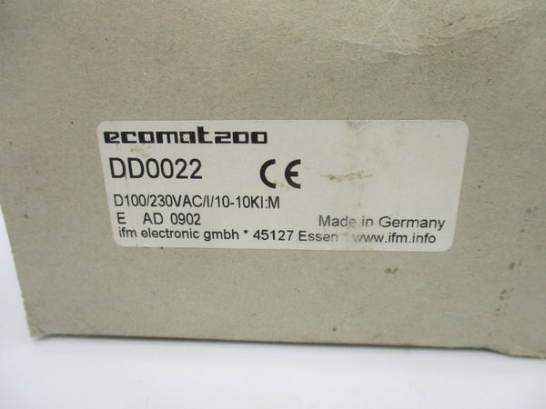 IFM EFECTOR DD0022 D100/230VAC/I/10-10KI:M 230V NSMP