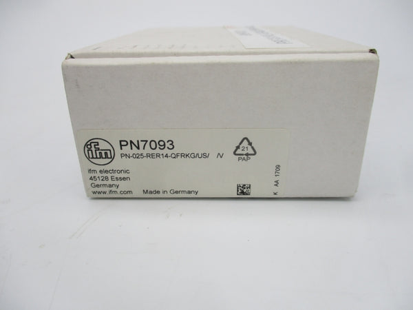 IFM EFECTOR PN7093 PN-025-RER14-QFRKG/US//V PN7093 18-30VDC 0-362PSI NSMP