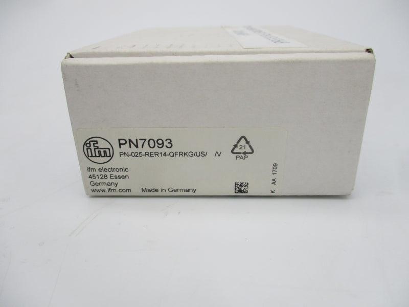 IFM EFECTOR PN7093 PN-025-RER14-QFRKG/US//V PN7093 18-30VDC 0-362PSI NSMP