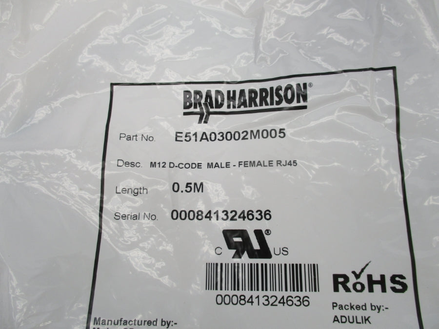BRAD HARRISON E51A03002M005 0.5M NSMP