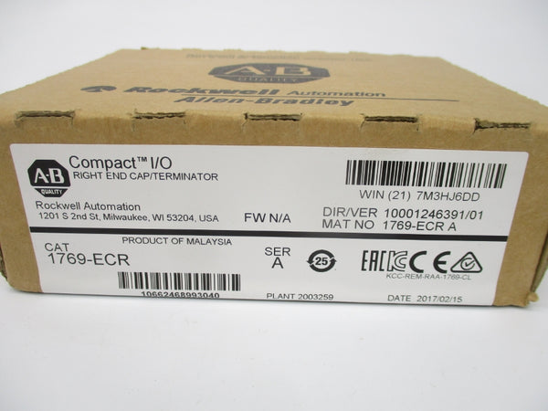 ALLEN BRADLEY 1769-ECR SER. A DATE: 2017 NSFS