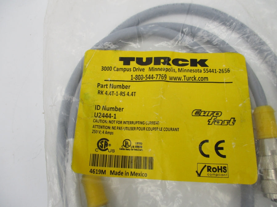 TURCK RK4.4T-1-RS4.4T U2444-1 250V 4A NSMP