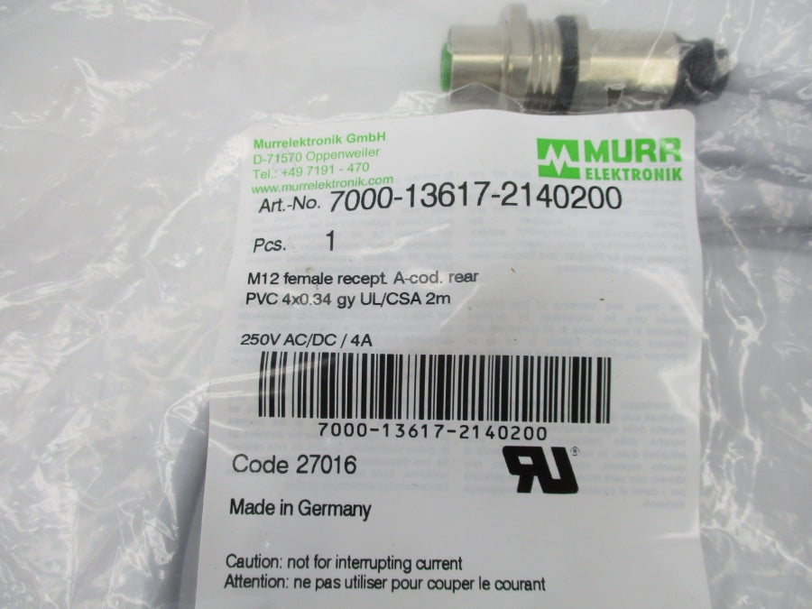 MURR ELEKTRONIK 7000-13617-2140200 250VAC/DC 4A NSMP
