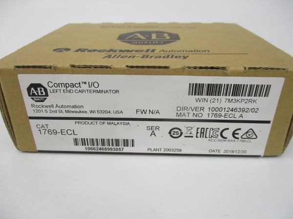 ALLEN BRADLEY 1769-ECL SER. A DATE: 2019 NSFS