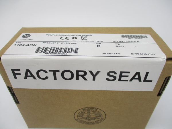 ALLEN BRADLEY 1734-ADN SER. B F/W 3.003 DATE: 2013 NSFS