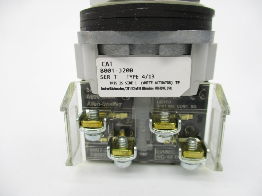 ALLEN BRADLEY 800T-J20B SER. T (WH) NSMP