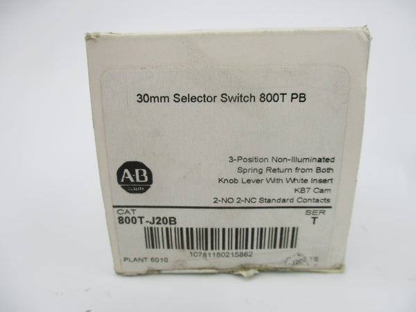 ALLEN BRADLEY 800T-J20B SER. T (WH) NSMP
