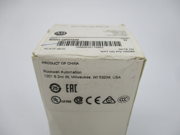 ALLEN BRADLEY 800H-QRH2W SER. H (WH) NSFS