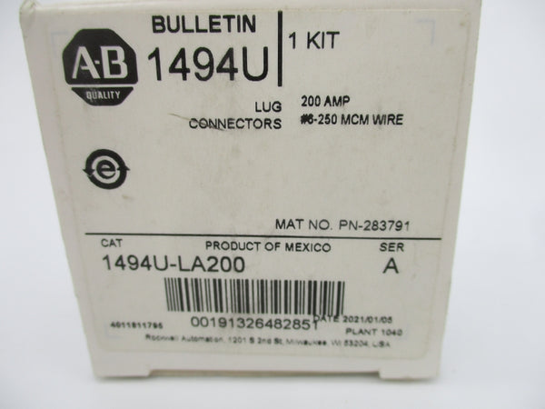 ALLEN BRADLEY 1494U-LA200 SER. A 200A (WH) NSMP
