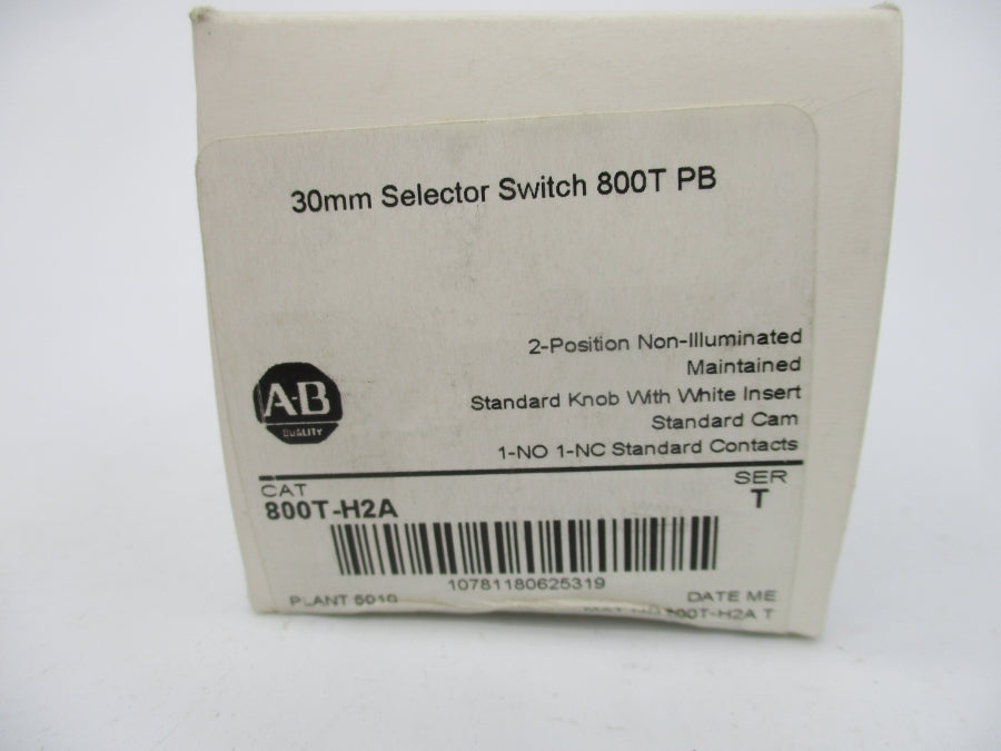 ALLEN BRADLEY 800T-H2A SER. T (WH) NSFS
