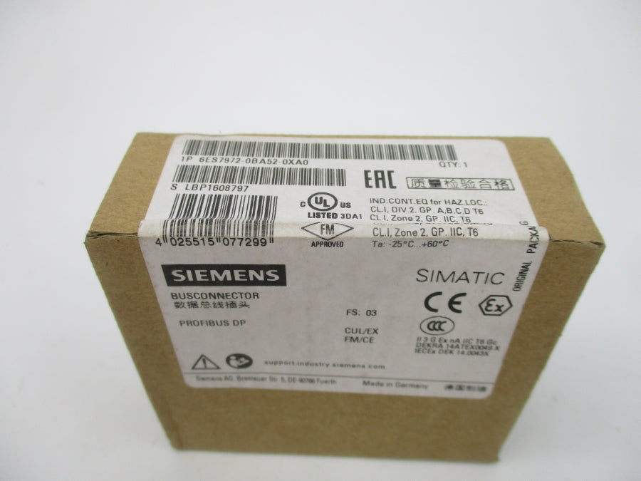 SIEMENS 6ES7972-0BA52-0XA0 NSFS